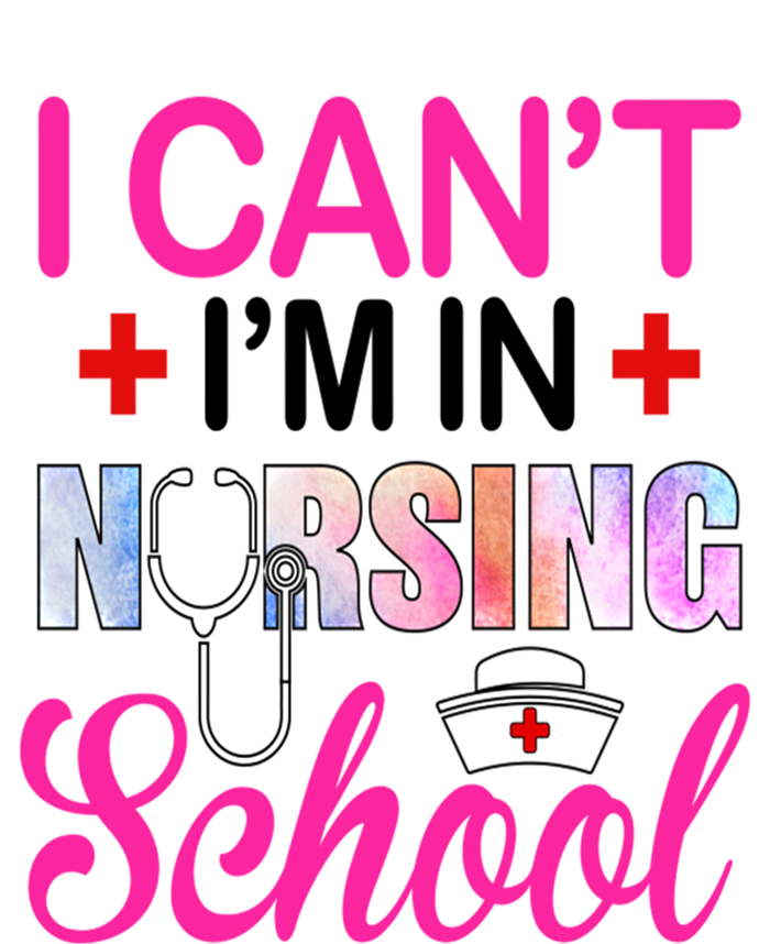 Funny I Cant Im In Nursing School Nurse Student Gift Full-Length Apron With Pockets