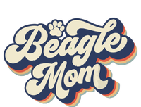 Vintage Mothers Day Gift Dog Lovers Groovy Beagle Mom V-Neck T-Shirt