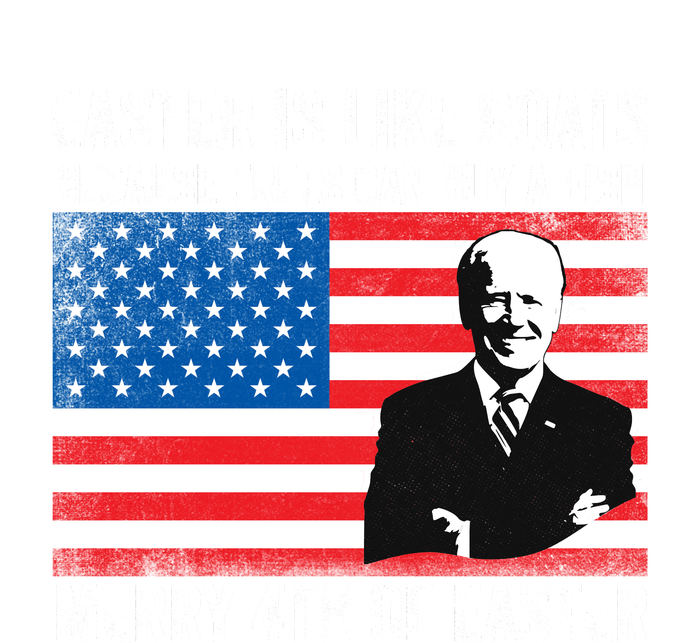 Funny Joe Biden Merry 4th Of Easter Design Fourth Of July T-Shirt