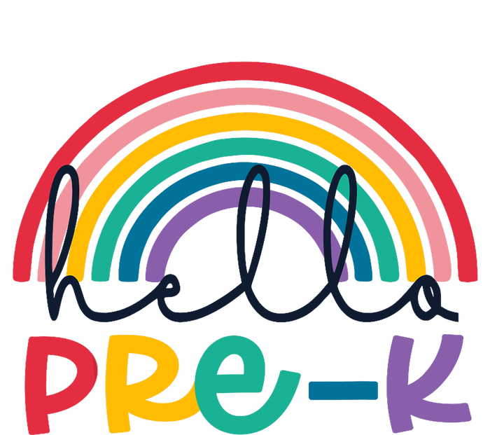 Hello Pre-K Rainbow Back To School Teacher Student Tie-Dye T-Shirt