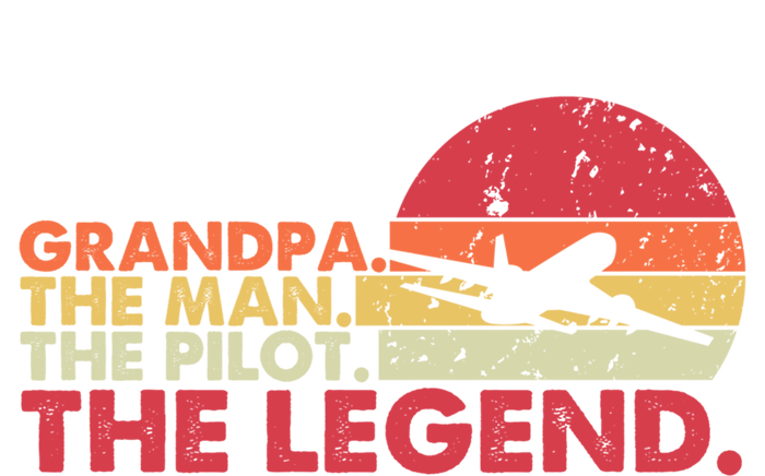 Grandpa The The Pilot The Legend Aviator Father Gift Sustainable Beanie