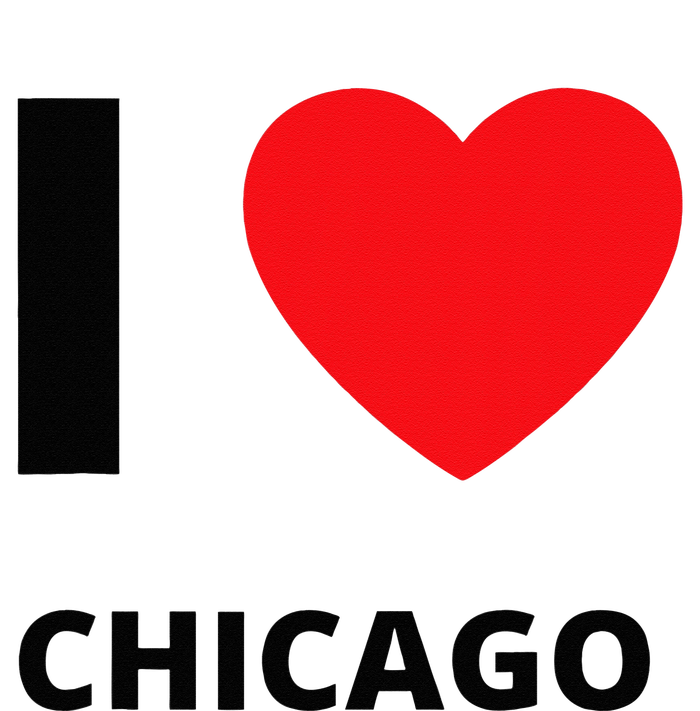 I Love Chicago Heart Illinois Love Fan Apparel Short Acrylic Beanie