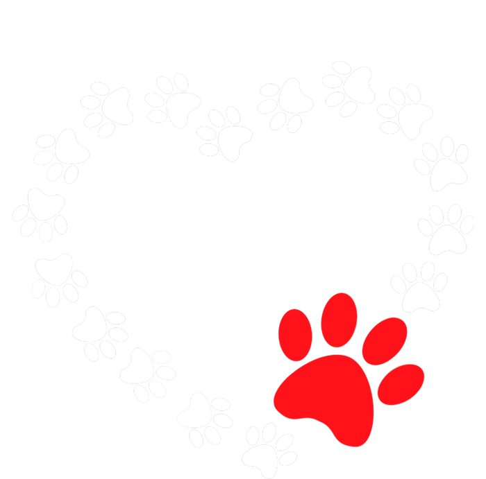 Heart Dogs Paw Cute Prints On My Valentines Day Dogs Owners Cooling Performance Crew T-Shirt