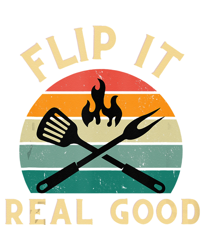 Flip It Real Good Funny BBQ Cookout Grill Masters Mesh Reversible Basketball Jersey Tank