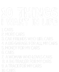 Car Lover Funny Ten Things I Want In Life Cars Button