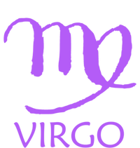 Virgo Zodiac Sign Purple August September Birthday Gift Full-Length Apron With Pockets