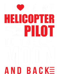 I Love My Helicopter Pilot To Moon And Back Wife Gift Tank Top