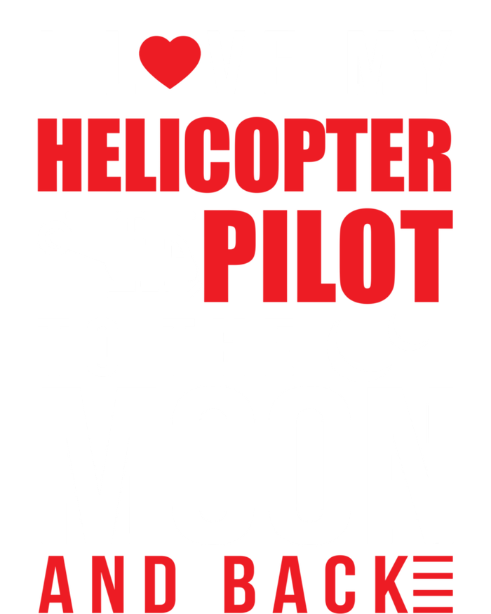 I Love My Helicopter Pilot To Moon And Back Wife Gift Tank Top