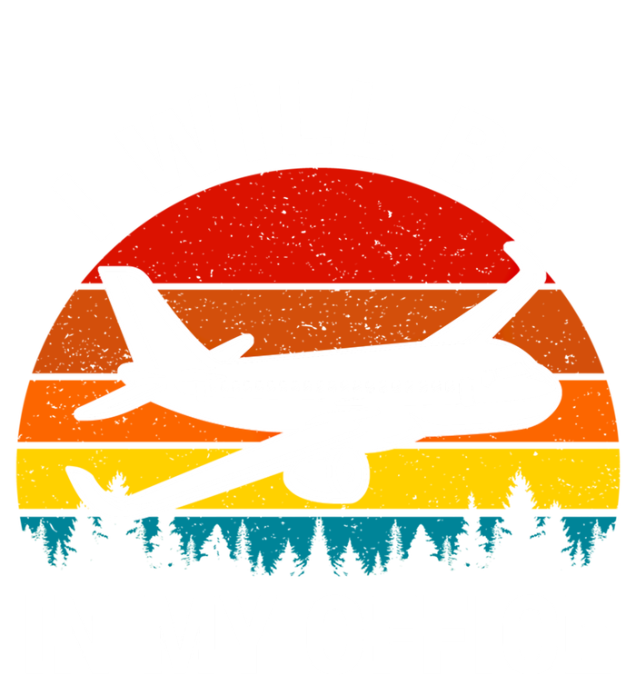 I Will Be In My Office Airliner Pilot Retro Jet Airplane Gift Premium T-Shirt