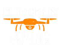 Id Rather Be Flying Drone Gift Women's V-Neck T-Shirt