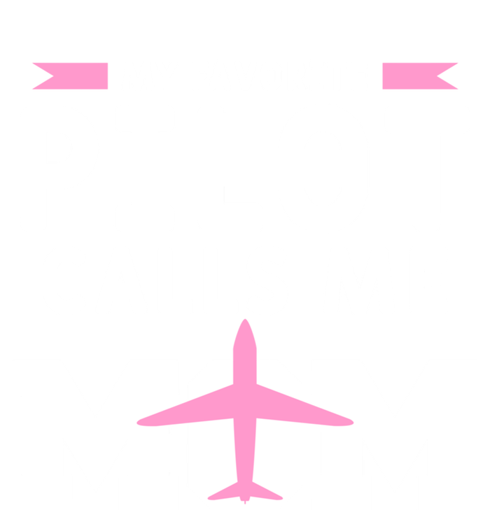 My Favorite Pilot Calls Me Mom Funny Flying Airplane Pilots Gift Women's Flannel Pajama Set