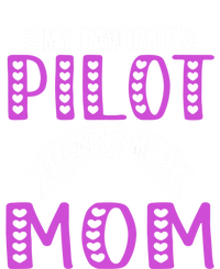 My Favorite Pilot Calls Me Mom Funny Gift For Pilot Mom Meaningful Gift 16 in Basic Backpack