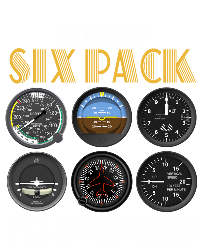 Only Six Pack Funny Pilot Airplane Flight Gift Poster