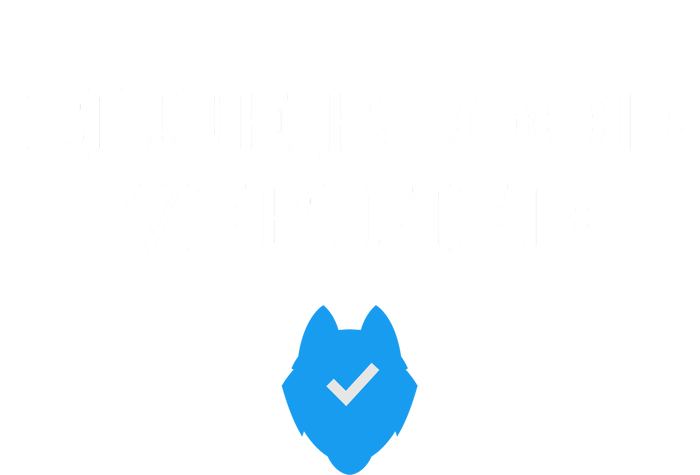 Huskie Blue Blood Verified Funny T-Shirt