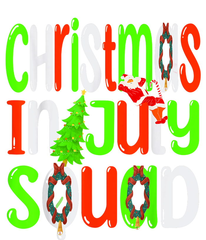 Christmas In July Squad Funny Summer Xmas Men Women Kids High Crown Mesh Back Trucker Hat