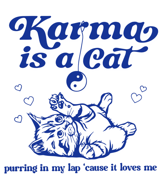 Karma Is A Cat Purring In My Lap Cooling Performance Long Sleeve Crew