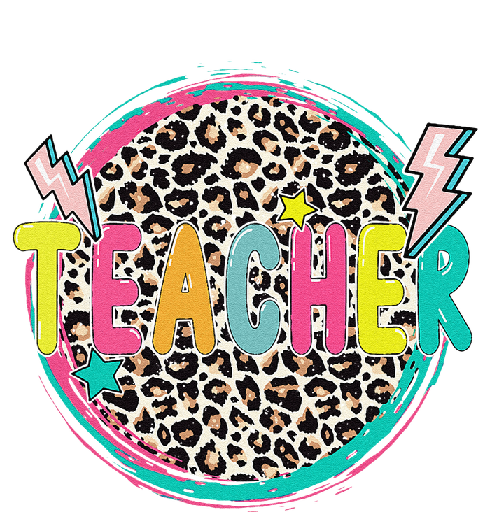 Funny Leopard Teacher Happy First Day Of School Teacher T-Shirt