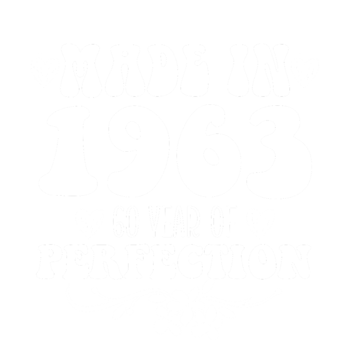 60 Year Old Made In 1963 Floral 60th Birthday Gifts Women's Fleece Hoodie