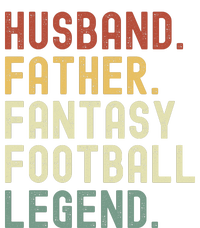 Husband Father Fantasy Football Legend Funny Husband Dad Funny Draft Fathers T-Shirt