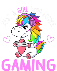 Just A Girl Who Loves Gaming Cute Gamer Unicorn Gift Wo Tank Top