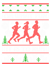 Running Ugly Christmas "Oh What Fun It Is To Run" Funny Ugly T-Shirt