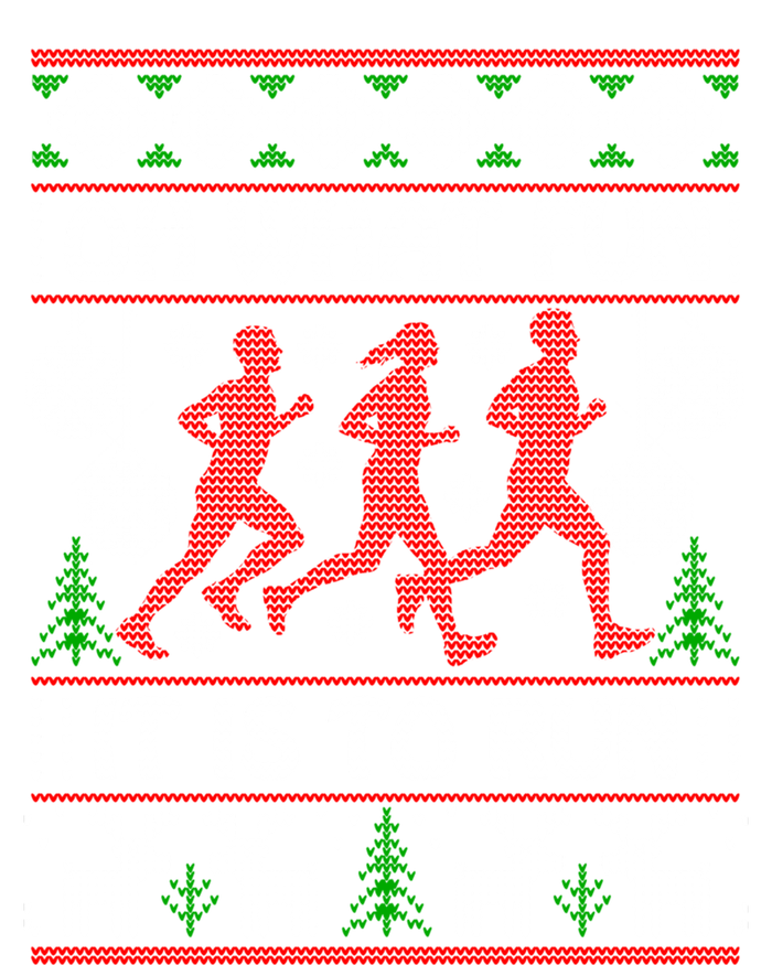 Running Ugly Christmas "Oh What Fun It Is To Run" Funny Ugly T-Shirt