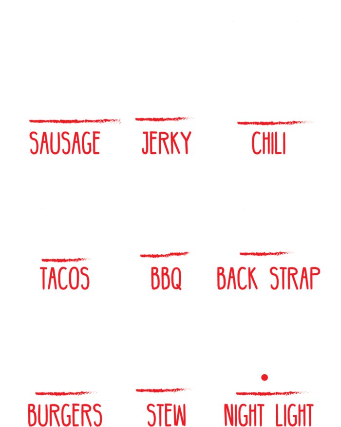 Funny Deer Hunting All of Santa's Reindeer Long Sleeve Shirt