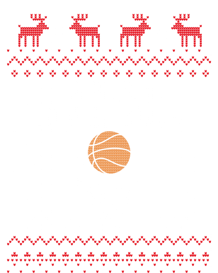 Merry Swishmas Ugly Christmas Funny Basketball Christmas Flexfit Unipanel Trucker Cap