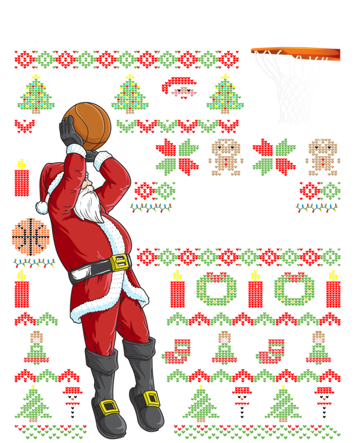 Merry Swishmas Ugly Christmas Basketball Christmas Tote Bag