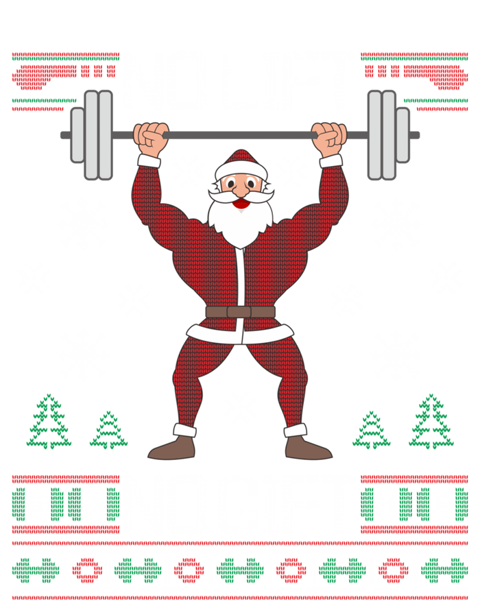 No Lift No Gift Ugly Christmas Sweater Gym Santa Kids Sweatshirt