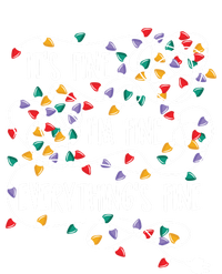 It's Fine I'm Fine Everything Is Fine Christmas Lights Women's V-Neck T-Shirt