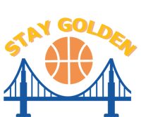 Stay Golden Oakland To San Francisco Basketball Women's Crop Top Tee