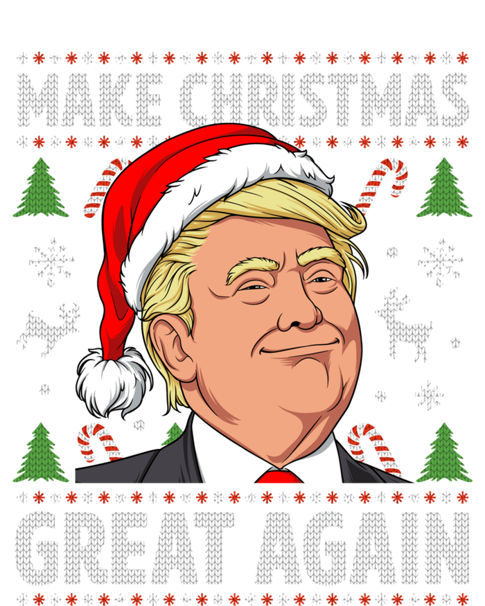 Make Christmas Great Again Funny Trump Ugly Christmas  Sustainable Beanie