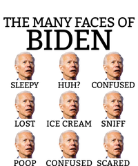 Many Faces Of Biden Anti Biden Hate Biden Confused Biden T-Shirt