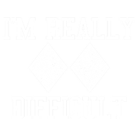 Ski Snowboard Im Really Difficult Diamond Sign Black Funny Gift Tall T-Shirt