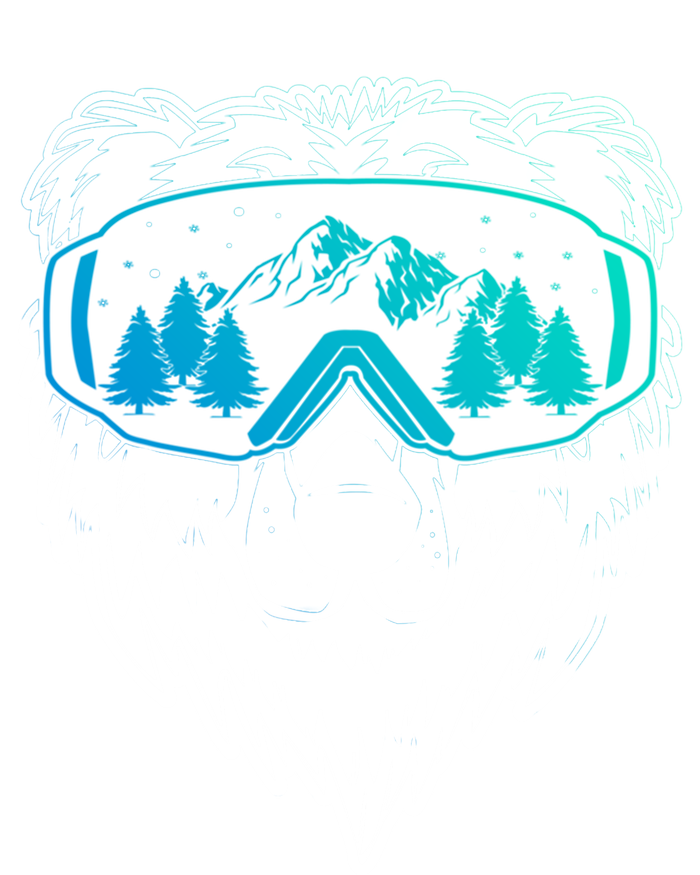 Snow Ski Bear Funny Gift Cool Snowboard Bear With Sunglass Meaningful Gift Kids Long Sleeve Shirt