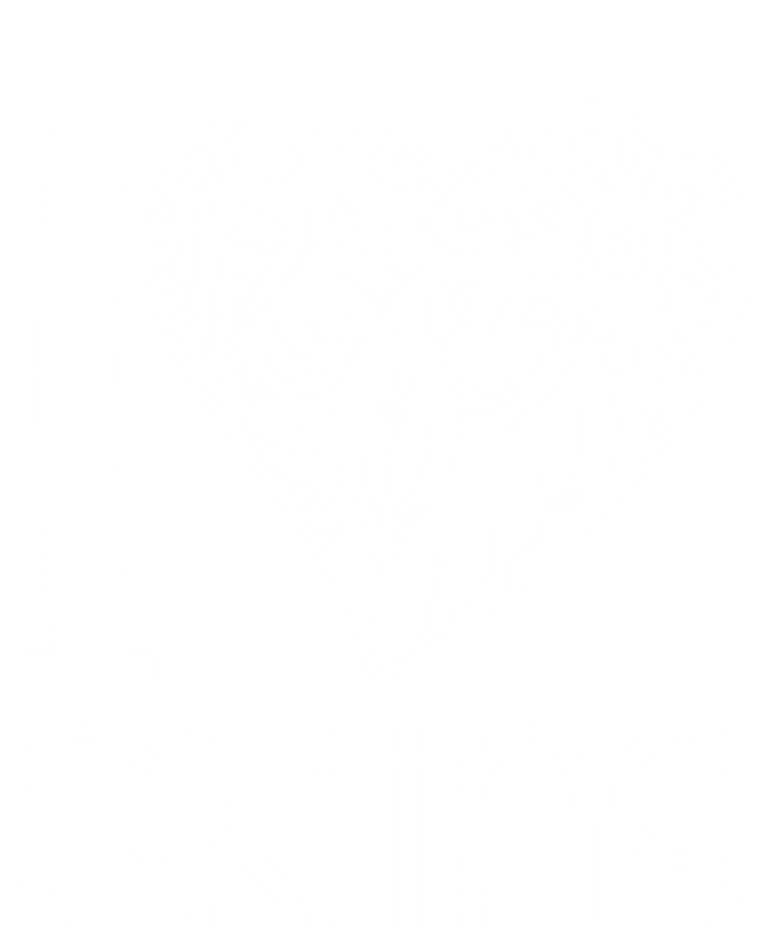 I Love Skiing For Ski Lovers Gift Doggie Tank