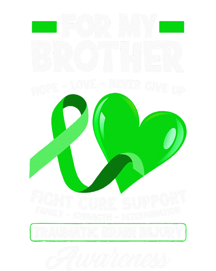 I Wear Green For My Brother TBI Brain Injury Awareness Kids Sweatshirt