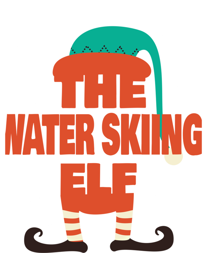 The Water Skiing Elf Christmas Pajama Water Skiing Funny Gift T-Shirt