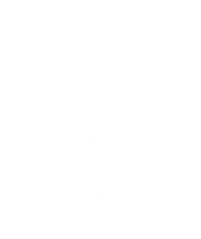 Id Rather Be Skiing Winter Snow Ski Lover Funny Gift T-Shirt