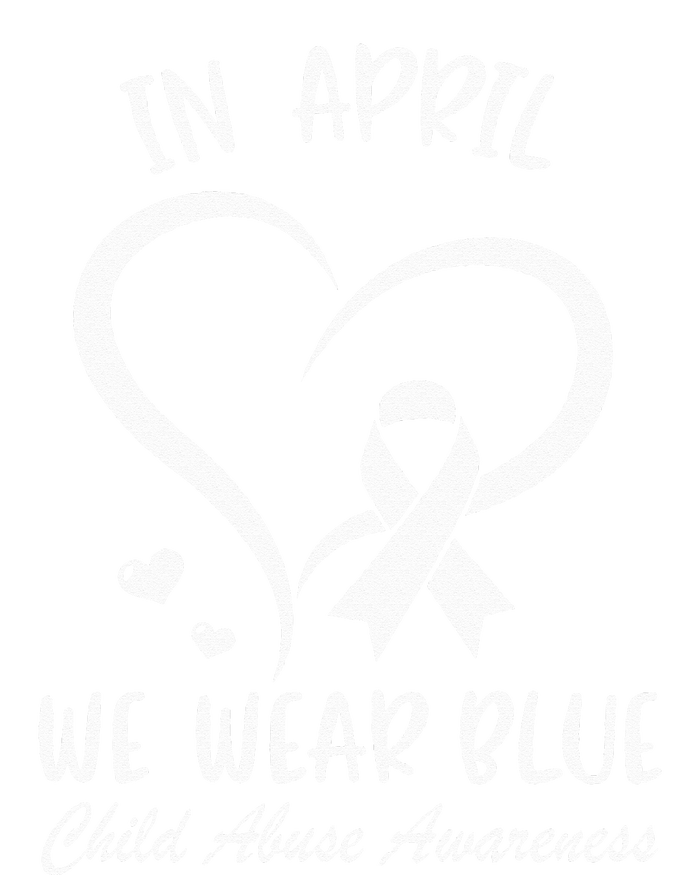 In April We Wear Blue Child Abuse Prevention Awareness Heart Tie Dye Hoodie