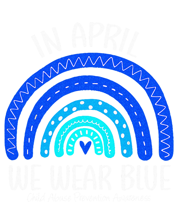 In April We Wear Blue Child Abuse Prevention Awareness T-Shirt