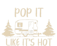 Pop It Like Its Hot Funny Camping Lovers Cute Trailer Dry Zone Grid Polo