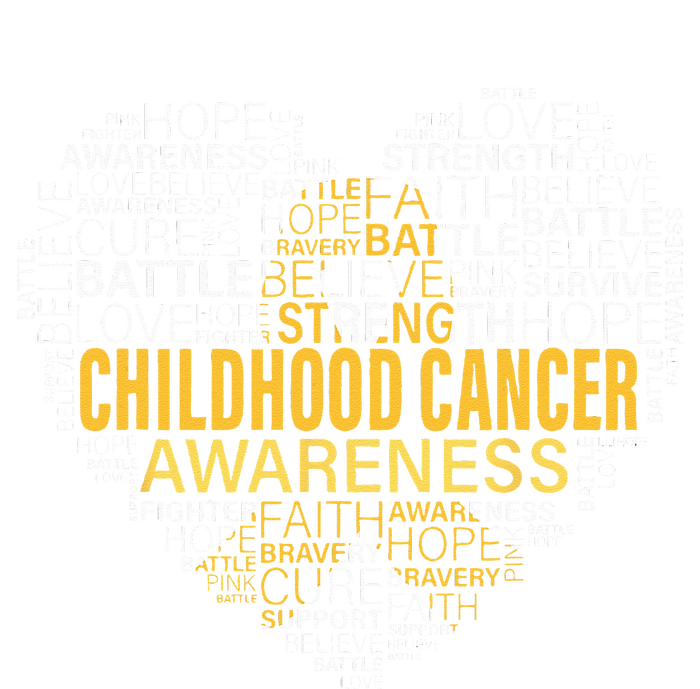 Childhood Cancer Awareness Hope Support Strong Warrior T-Shirt