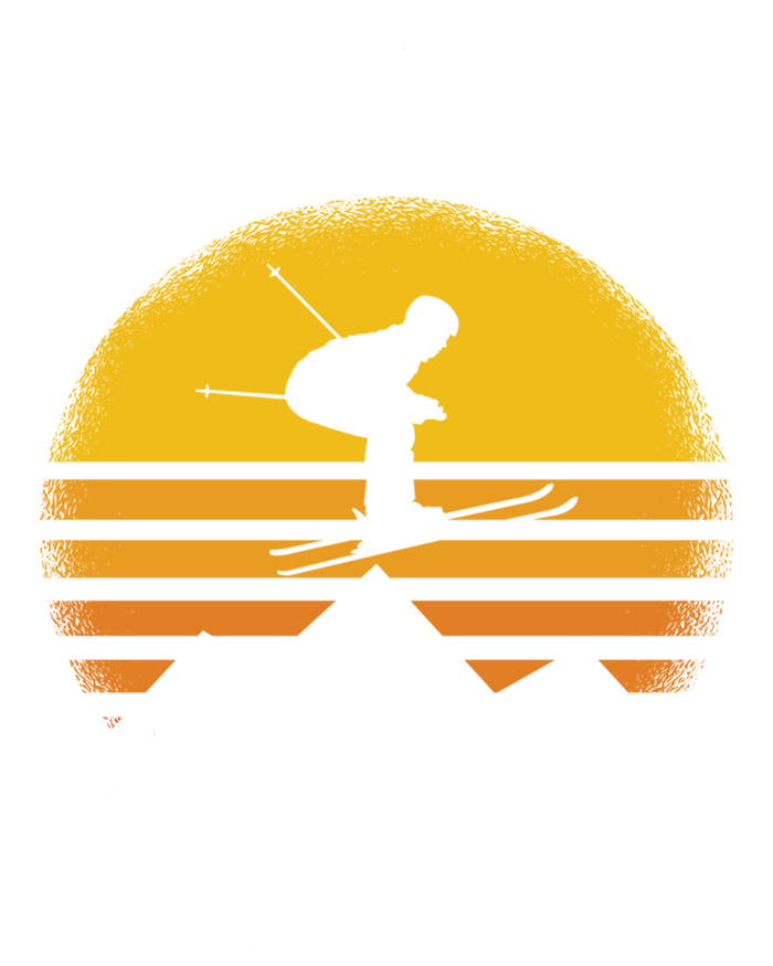 Ski Dad Like A Normal Dad Just Cooler Skiing Retro Gift T-Shirt