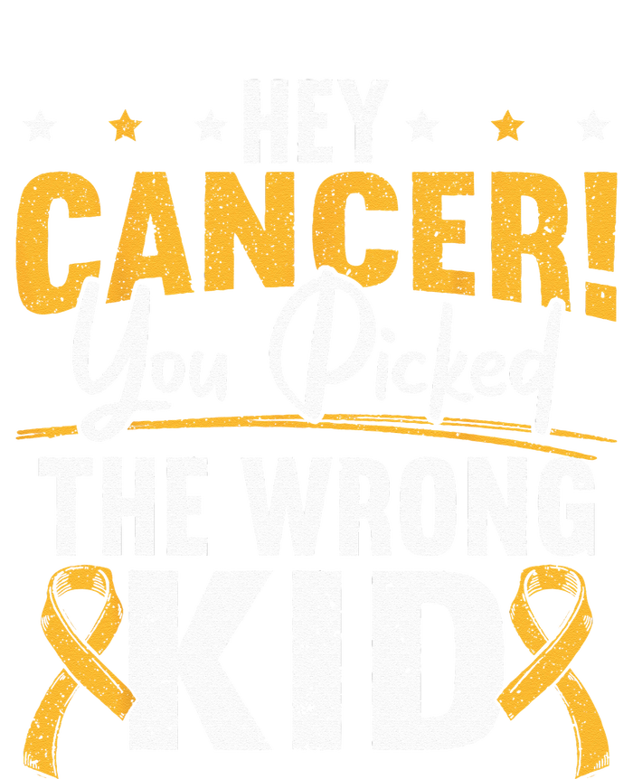 Hey Cancer You Picked The Wrong Childhood Cancer Ribbon T-Shirt