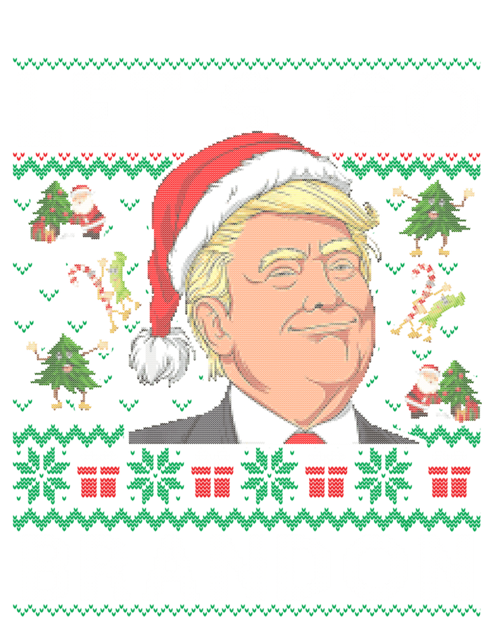 Funny Let's Go Brandon Trump Ugly Christmas Sweater Gifts T-Shirt