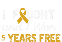 I Fought And I Won 5 Years Free Childhood Cancer Awareness Sustainable Bucket Hat