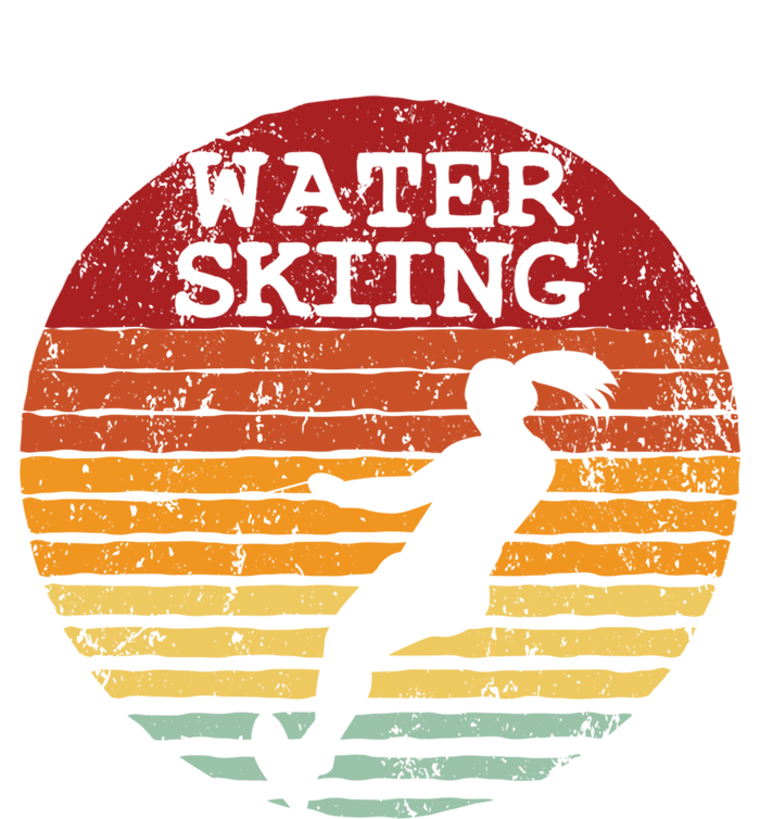 Water Skiing Retro Waterski Vintage Waterskiing Sunset Ski Gift Premium T-Shirt