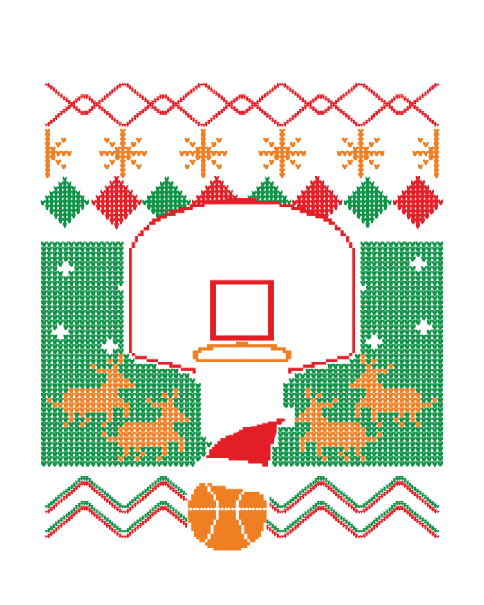 Basketball Player Ugly Christmas Sweater Seasons Swishes T-Shirt